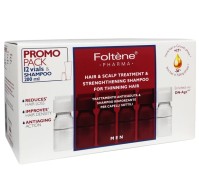Foltene Pharma Πακέτο Προσφοράς Men Hair & Scalp Treatment 12Vials x 6ml & Δώρο Strengthening Shampoo for Men 200ml