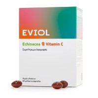 Eviol Echinacea & Vitamin C Συμπλήρωμα Διατροφής με Εχινάκεια & Βιταμίνη C, 30 Μαλακές Κάψουλες