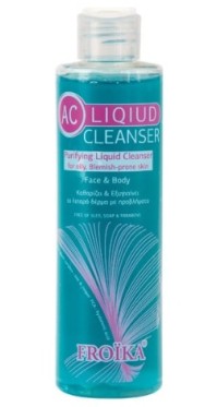 Froika AC Liquid Cleanser Αφριζον gel Καθαρισμού για Λιπαρό Δέρμα με Τάση Ακμής, 200ml