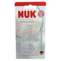 NUK First Choice+ No Colic Θηλές Σιλικόνης Flow Control 6m+, 2τεμ