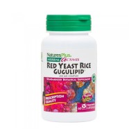 Natures Plus Red Yeast Rice Gugulipid 450mg Συμπλήρωμα από Μαγιά Κόκκινου Ρυζιού για Υποστήρίξη του Καρδιαγγειακού 60caps
