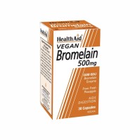 Health Aid Vegan Bromelain 500mg Συμπλήρωμα Διατροφής Με Ευεργετική Δράση Για την Πέψη Και Τον Μεταβολισμό 30 Κάψουλες