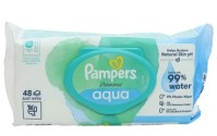 Pampers μωρομάντηλα harmonie aqua 99% νερό 48 baby wipes