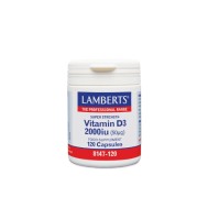 Lamberts Vitamin D3 2000iu Συμπλήρωμα Διατροφής Βιταμίνης D, 120caps
