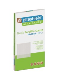Karabinis Medical Alfashield  Alfa-Gauze Αποστειρωμένο Επίθεμα Γάζας Παραφίνης 10x20 10 τεμάχια