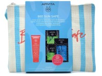 Apivita Promo Bee Sun Safe Hydra Sensitive Soothing Face Cream SPF50+ 50ml & Face Mask Aloe 2x8ml & Hair Mask Moisturizing 20ml