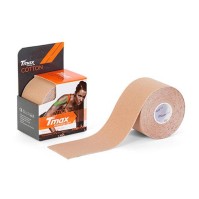 Tmax Kinesiology Tape Cotton Beize 5cm x 5m (Μπεζ Ταινία Κινησιολογίας Αυτοκόλλητη–Αδιάβροχη)
