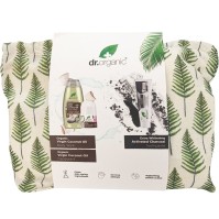 Dr.Organic Promo Virgin Coconut Oil Body Wash Αφρόλουτρο 250ml & Deodorant Αποσμητικό 50ml & Extra Whitening Charcoal Toothpaste Λευκαντική Οδοντόκρεμα 1000ppm 100ml & Δώρο Νεσεσέρ