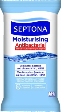 Septona Moisturising Antibacterial 15τμχ