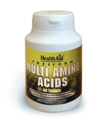 Health Aid Μulti Amino Acids Free Form Συμπλήρωμα Διατροφής Αμινοξέων, 60tabs