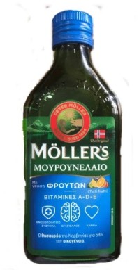Mollers Υγρό Μουρουνέλαιο Με Γεύση Tutti Frutti 250ml