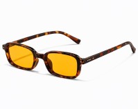 Frog Optical Unisex Polarized Γυαλιά Ηλίου Καφέ Ταρταρούγα με Κίτρινους Φακούς UV400 AS484