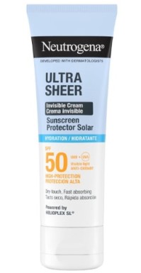 Neutrogena Ultra Sheer Invisible Cream Hydration SPF50 Αντηλιακή Κρέμα Προσώπου 50ml για Ξηρή Επιδερμίδα