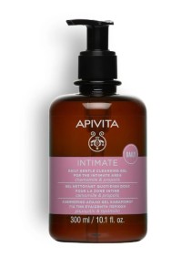 Apivita Intimate Daily Care Smart Pack Gentle Cleansing Gel Απαλό Gel Καθαρισμού για την Καθημερινή Υγιεινή της Ευαίσθητης Περιοχής, 300ml