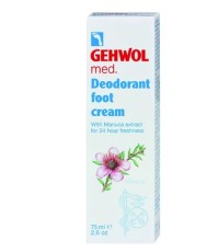 Gehwol med Deodorant Foot Cream Αποσμητική κρέμα ποδιών με 24ωρη αποτελεσματική προστασία 75ml