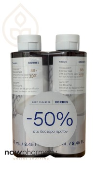 Korres Γιαούρτι Αφρόλουτρο 250ml με -50% στο δεύτερο προιόν με Φασκόμηλο & Αλόη