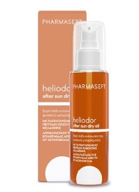 Pharmasept Heliodor After Sun Dry Oil Ξηρό Λάδι  που συνδυάζει την ανάδειξη του Φυσικού Μαυρίσματος, με την εντατική Ενυδάτωση της Επιδερμίδας 100ml