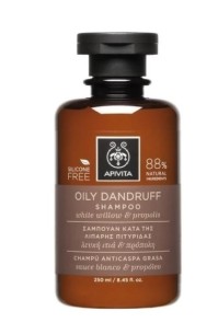 Apivita Oily Dandruff Shampoo, Σαμπουάν Κατά της Λιπαρής Πιτυρίδας Λευκή Ιτιά & Πρόπολη 250ml