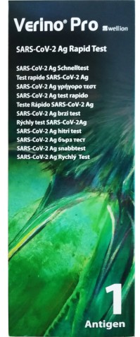 Wellion Verino Pro Sars-CoV-2 Ag Rapid Test Ρινικό Τεστ Ταχείας Ανίχνευσης Αντιγόνου Κορωνοϊού, 1τεμ