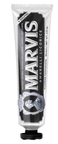 Marvis Amarelli Licorice Οδοντόκρεμα με Γλυκόριζα, Μέντα & Ξυλιτόλη για Ευχάριστη Αναπνοή & Προσατευμένα Δόντια. 85ml