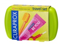 Curaprox Travel Set (Πράσινο )Στοματικής Υγιεινής για Ταξίδι