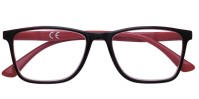 Zippo Γυαλιά Ανάγνωσης - Πρεσβυωπίας +1.00 σε χρώμα Μαύρο-Κόκκινο 31Z-B22-RED 100