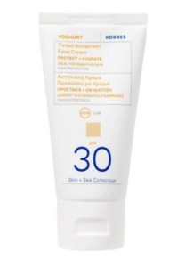 Korres Yoghurt Tinted Sunscreen Αντηλιακό Προσώπου SPF30,  50ml