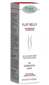 Power Health Flat Belly Stevia Συμπλήρωμα κατά του Μετεωρισμού με Στέβια 10 Αναβράζοντα Δισκία