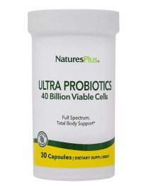 Natures Plus Ultra Probiotics Προβιοτικό Για Το Γαστρεντερικό Σύστημα και για την Εξισορρόπηση της Εντερικής Χλωρίδας, 60 Κάψουλες